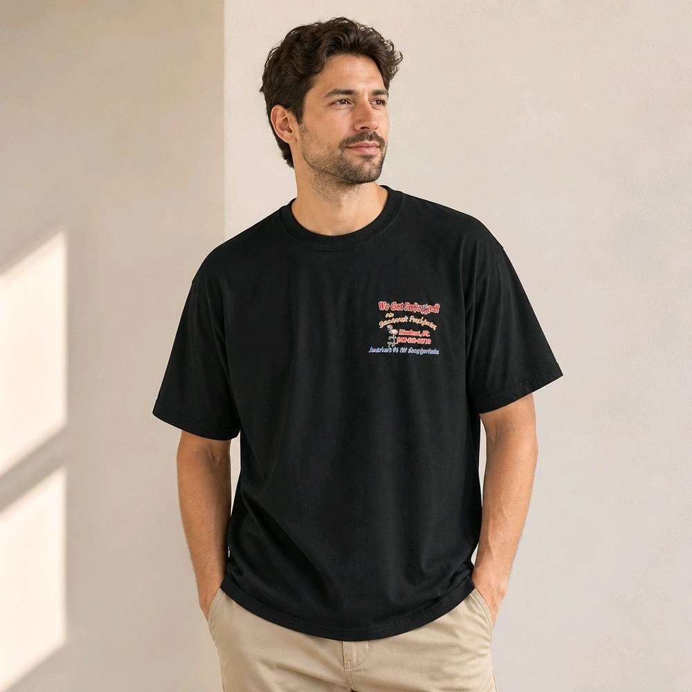Gildan 2XL Black Suncoast Designers Graphic T-Shirt RV Glass Specialist